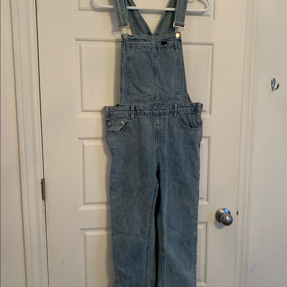 Long jeans overalls